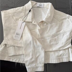 Acler Cream Denim Jacket